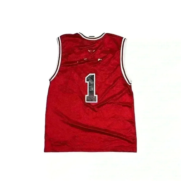 Vintage NBA Chicago Bulls Jersey #1 Size Large - Picture 2 of 2
